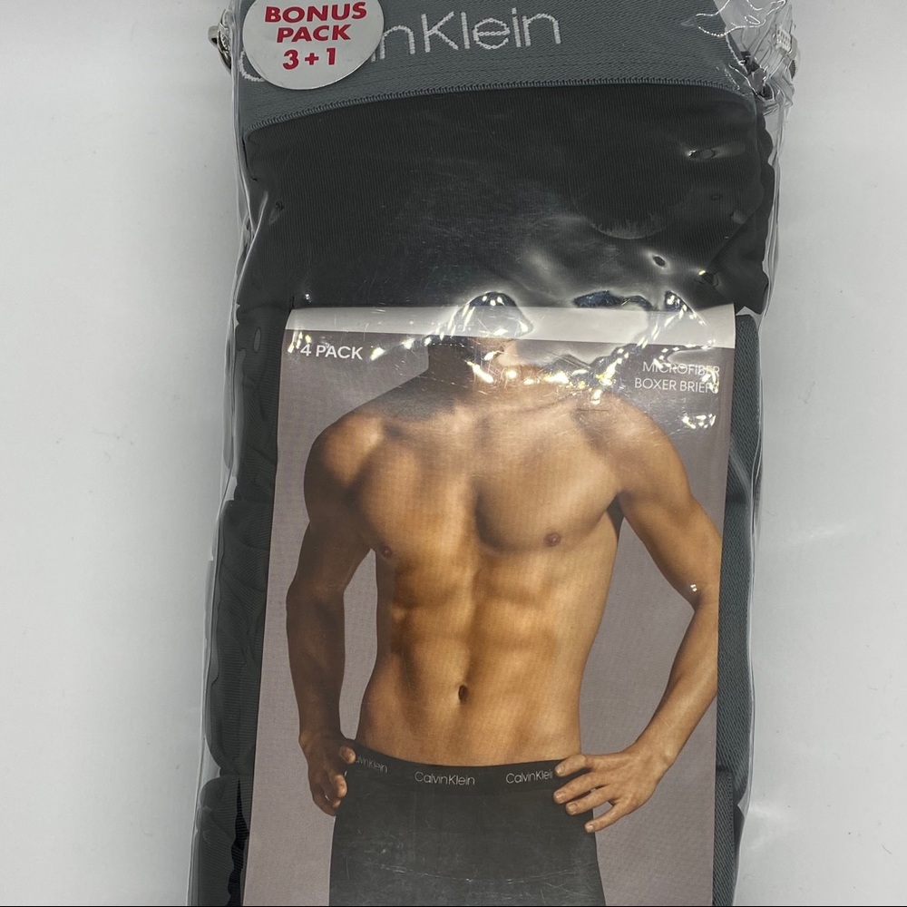 Calvin Klein Microfiber Boxer Briefs (4 pack)- XL